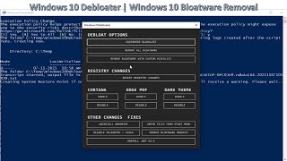 Windows 10 Debloater  Windows 10 Bloatware Removal [upl. by Asirrac257]