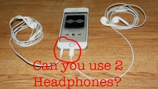 Can you use two headphones on a iPhone 6 via lightning [upl. by Marasco]