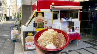 Ramen Noodles Food Truck “Odorumen AKIRA” in Tokyo [upl. by Osrick]