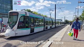 RATP Les Trams dIle de France  Le Tramway T2  4K [upl. by Eejan]