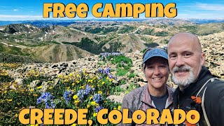 Free Camping Creede Colorado  Bachelor Rd FS 504 Dispersed Camping Review  Creede Dispersed [upl. by Abrahamsen]