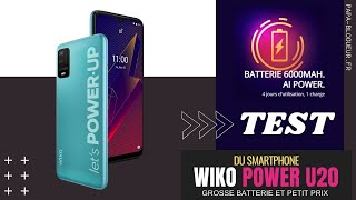 Test  Wiko Power U20  grosse batterie à un prix attractif [upl. by Ria874]