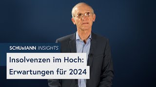 Insolvenzen im Hoch Erwartungen für 2024  SCHUMANN Insights [upl. by Riek]