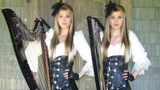 IRON MAIDEN  Dance of Death Harp Twins ELECTRIC HARP METAL [upl. by Origra]