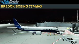 MSFS BREDOK BOEING 737MAX ENGLISH [upl. by Neirrad327]