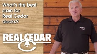 FAQ  Whats The Best Stain For Real Cedar Decks  Realcedarcom [upl. by Rodablas984]