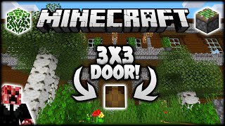 THE EPIC 3x3 MINECRAFT PISTON DOOR ENTRANCE  Lets Play Minecraft Survival [upl. by Sadira113]