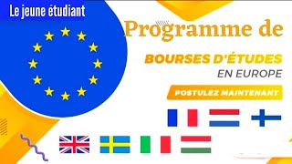 Bourses détudes gratuites en Europe pour les étudiants internationaux saisis ta chance [upl. by Chud]