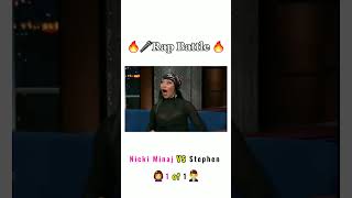 Rap Battlenickiminaj goes 1 of 1 with Stephen [upl. by Joelie]