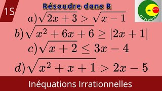 Inéquations Irrationnelles 1S [upl. by Osmo411]