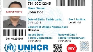 How to scan UNHCR Refugee card in Malaysia what is UNHCR VERIFY MY app and how to use it [upl. by Adnov175]