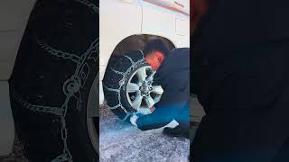 Smooth travel in ice and snowTested quality snow chains😱👍 [upl. by Clifton482]