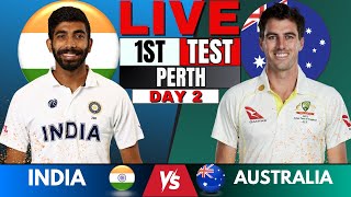 IND vs AUS  India vs Australia 1st Test live  Live Score amp Commentary  IND vs AUS BGT 2024 Day 2 [upl. by Eelsew]