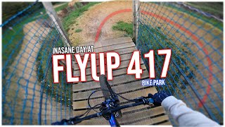 Flyup 417 Bike Park  EPIC Group Ride  Blues Reds amp Crashes [upl. by Dorothi354]