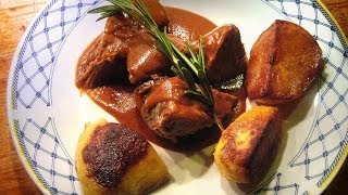 CONFIT LAMB BORDELAISE amp Rustic Fondant Potatoes Professional French Fusion Cuisine Recipe [upl. by Atnovart]