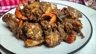 CRAB ROAST Kerala Style  Njandu Roast  Crab Recipe Indian  Deshelling Explained [upl. by Lincoln]