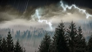 10 Hours Rain amp Thunder  Rainstorm Sounds for Sleep Studying or Relaxation  Nature White Noise [upl. by Ande]