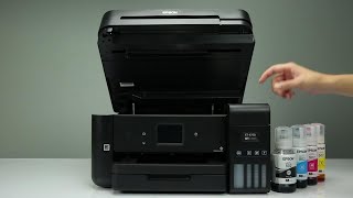 Epson Expression ET4750 How to Fill the Ink Tanks [upl. by Green661]