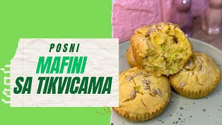 Posni mafini sa tikvicama RECEPT [upl. by Nylitak]