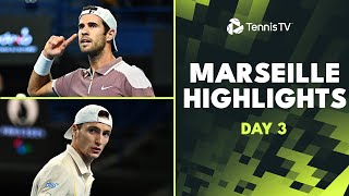 Felix faces Halys Humbert Khachanov amp More Feature  Marseille 2024 Highlights Day 3 [upl. by Maud]