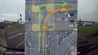 Widnes Driving test Speke route Lane distance [upl. by Rafter]