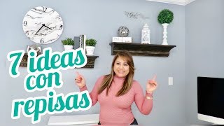 IDEAS PARA DECORAR ESTANTES O REPISAS  SHELF STYLING  quotINSPIRACIÓN PARA TU CREACIÓNquot [upl. by Tillo292]