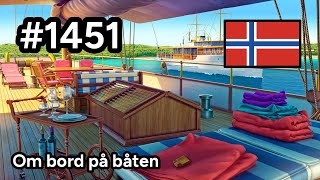 1451 🇳🇴 📕6📄461  Om bord på båten  Junes Journey [upl. by Leanatan]