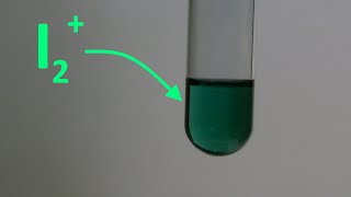 Reaction between iodine and oleum [upl. by Ardnael889]