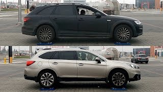 SLIP TEST  Audi A4 Allroad Quattro vs Subaru Outback SAWD  4x4testsonrollers [upl. by Baillie55]