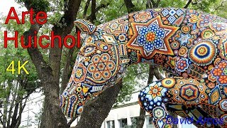 Arte Huichol en Paseo de la Reforma  4KUHD [upl. by Beichner]