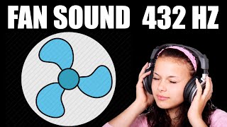 Fan Sound Sleep Frequency 432hz 528hz Black Screen [upl. by Yrneh]