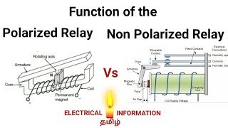 What is the function of polarized and non polarized relay தமிழ் [upl. by Anitirhc]