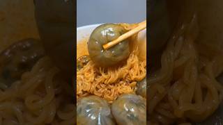 korean army stew noodles with bubble dumplings asmr koreanfood [upl. by Bigler]