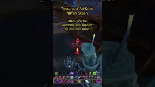 Niffen Stash  Treasures of AzjKahet  The War Within worldofwarcraft wow shorts gaming [upl. by Denae]