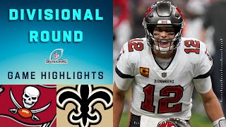 Buccaneers vs Saints Divisional Round Highlights  NFL 2020 Playoffs [upl. by Karame764]