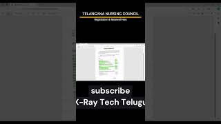 TELANGANA NURSING COUNCIL Registration amp Renewal fees shortsfeed shortsvideo shortsviral shorts [upl. by Attehcnoc255]