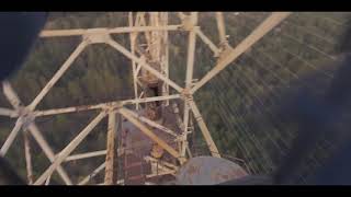 Chernobyl Explorer climbing the DUGA RADAR Russian Woodpecker [upl. by Smaoht836]