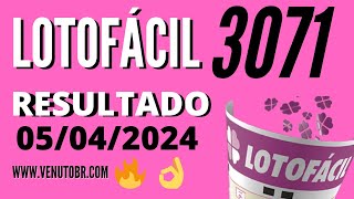 🍀 Resultado Lotofácil 3071 [upl. by Casper]