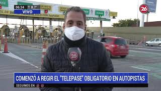 Telepase obligatorio en autopistas de Buenos Aires [upl. by Ylrebme]