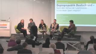 Podiumsdiskussion quotDopingrepublik Deutschland [upl. by Fionna]