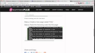 How to add an FAQ accordion to your Shopify store [upl. by Eenad]
