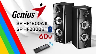 Parlantes Activos 60W GENIUS SP HF1800A II  SP HF2800BT [upl. by Hardy]