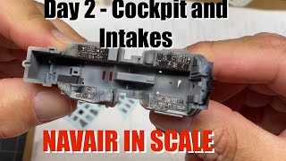 Tamiya 148 F14A Tomcat VX4 Part 2  Cockpit and intakes [upl. by Nedyah157]