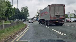 Festival Way Roundabout from Etruria Road 3rd Exit to Leek A53 StokeonTrent Driving Test Route [upl. by Ayisan]