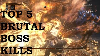 Bloodborne  The Most Brutal Boss Kills TOP 5 [upl. by Harli]