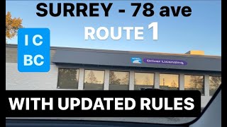 ICBC Road Test Route 78 Ave Surrey [upl. by Velick]