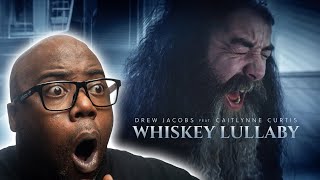 Whiskey Lullaby  DREW JACOBS feat CaitlynneCurtis BRADPAISLEY ROCK Cover  Reaction [upl. by Bouzoun]