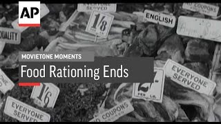 Food Rationing Ends  1954  Movietone Moment  5 Feb 16 [upl. by Aihsekal]