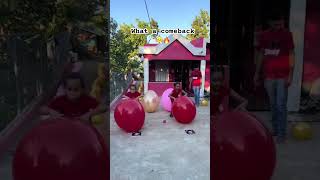 Balloon popping game looks so fun 🤩😱 [upl. by Norton]