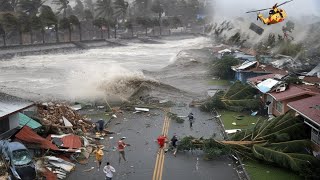 Isabela Philippines now Typhoon Nika destroys houses and uproots trees with destructive winds [upl. by Brockwell669]